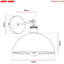 Applique murale Dome en métal, lampe murale industrielle réglable à 180 ° pour les décorations de chevet, d'étude, de cuisine et de salon.-659075147