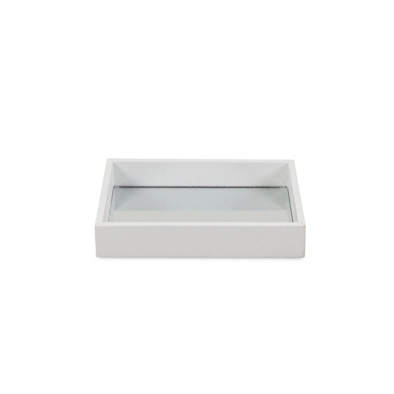 Solid Wood Decorative Tray, White
