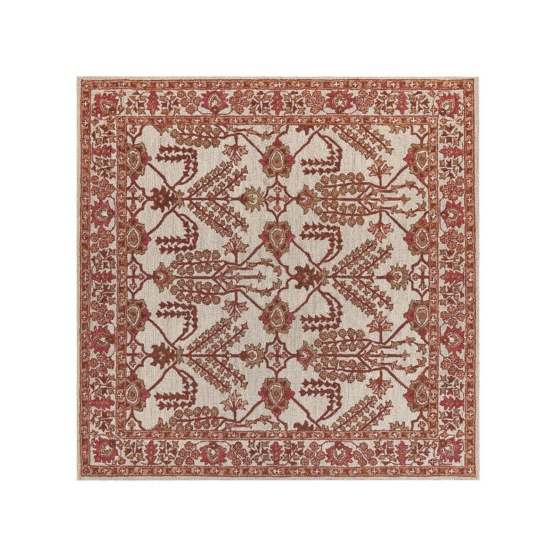 Aldyn Oriental Wool Hand Woven Area Rug, Rectangle 200 x 200cm