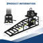 Paquet de 2 rampes de voiture hydrauliques de 5 tonnes réglables de 9 à 14,2 po à profil bas pour vidange d'huile et entretien, noir-135583843