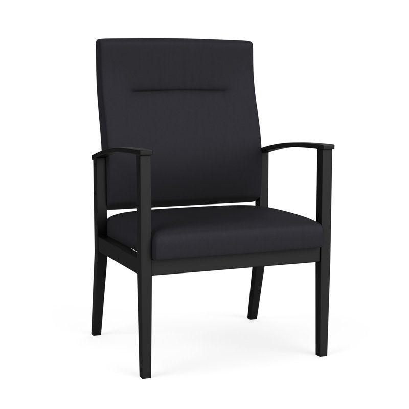 Fauteuil surdimensionné Amherst, Noir, Vinyle noir Patriot Plus
