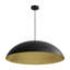 Luminaire suspendu en forme de dôme noir moderne à 1 lumière
