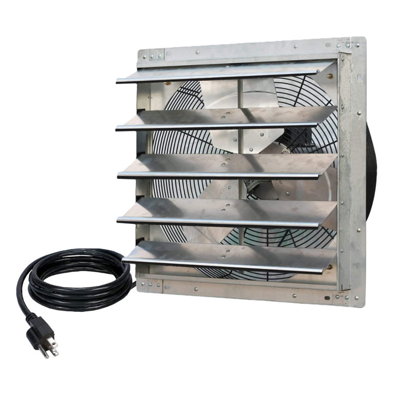 Nouveau ventilateur d'extraction à vitesse variable iLIVING de 20 po à fixation murale, avec cordon d'alimentation inclus