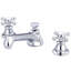 Meuble-lavabo de comptoir en marbre blanc de 72 po avec robinets Derby-31593722