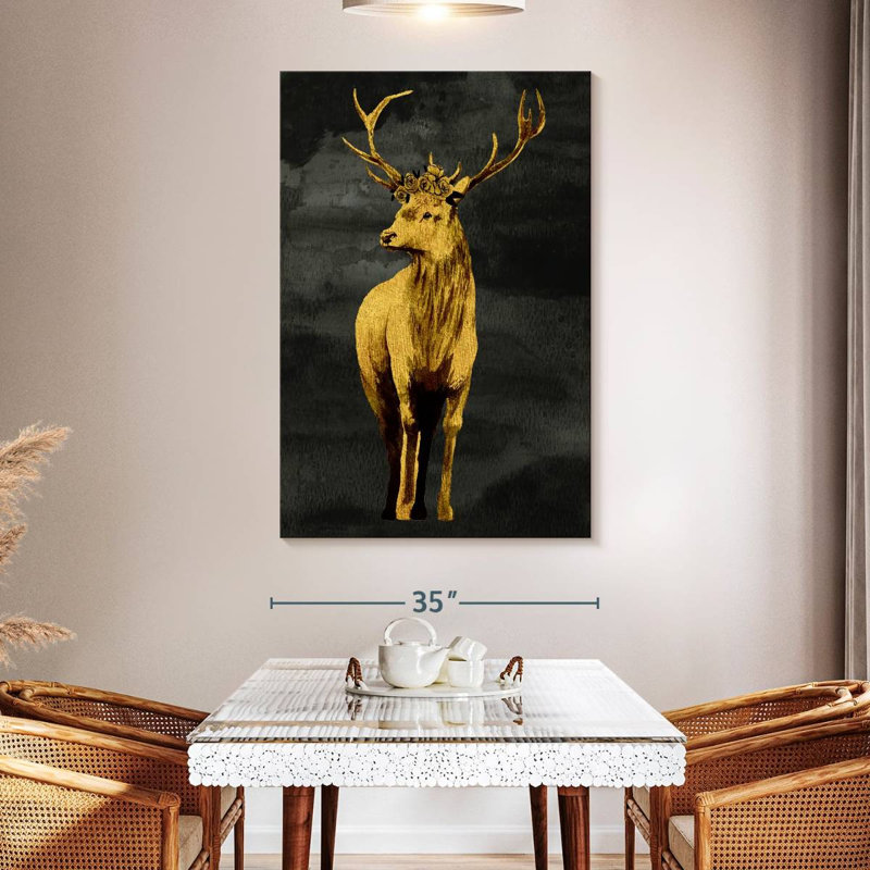 Brampt Golden Deer, 51" H x 34" W
