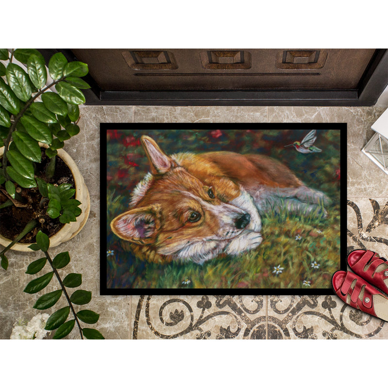 Walkerton Non-Slip Outdoor Doormat, Rectangle 1'6" x 2'3"