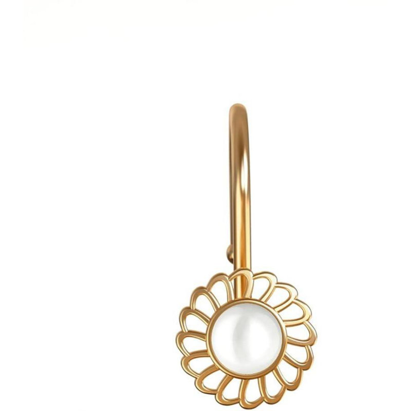 Crochets de rideau de douche, ensemble de 12 anneaux de rideau de douche décoratifs robustes et antirouille crochets pour tringles de douche, fleur perle, or rose