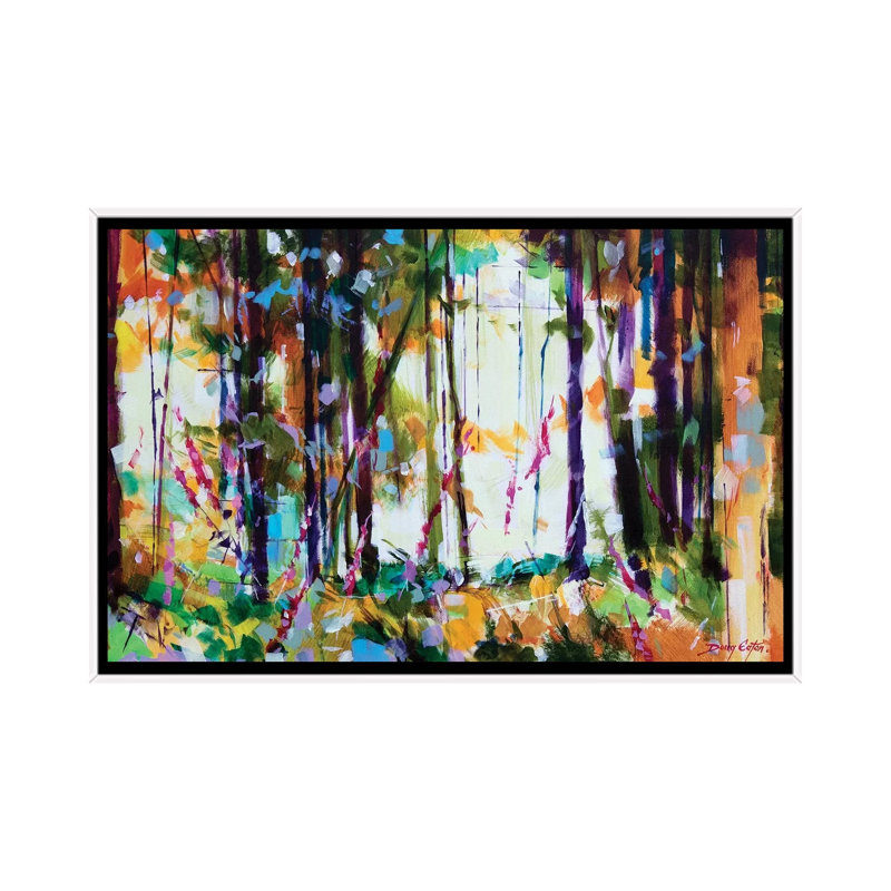 Snompers Near Long Hill by Doug Eaton - Painting on Canvas, White Framed, 101.6 cm H x 66.04 cm W