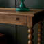 Table de console en bois massif et composite brun-430187402