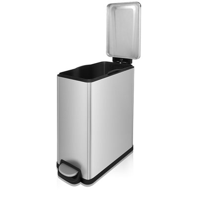 Steel Step On Trash Can - 8 Gallons