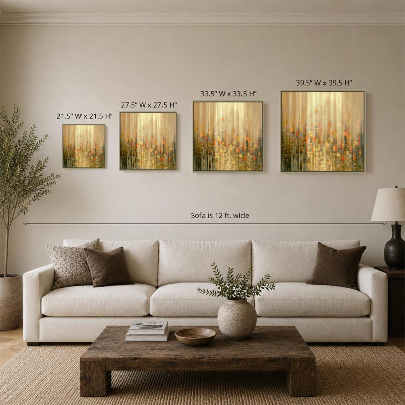 «Isaiah 42: 6 Light for the Nations» par Mark Lawrence - impression sur toile, 28" H x 28" W, Champagne