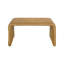 Table basse carrée en rotin tissé (table incluse seulement)