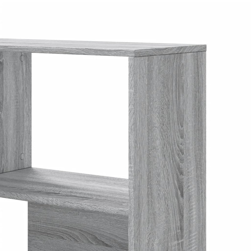 Azamat 140cm H x 85cm W Bookcase, Grey Sonoma