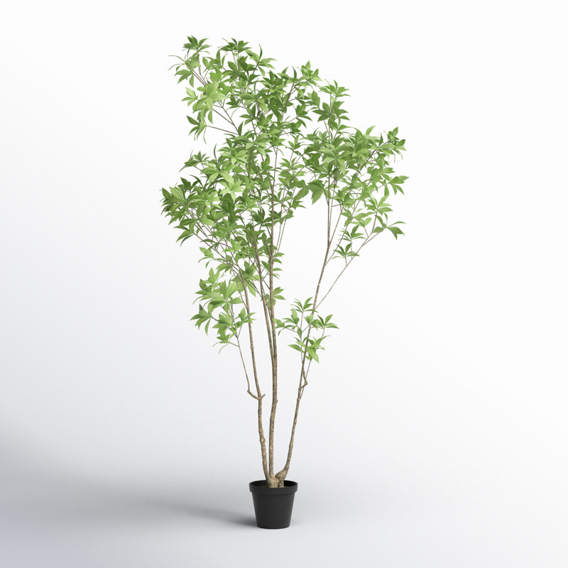 94.5'' Faux Eucalyptus Tree in Planter