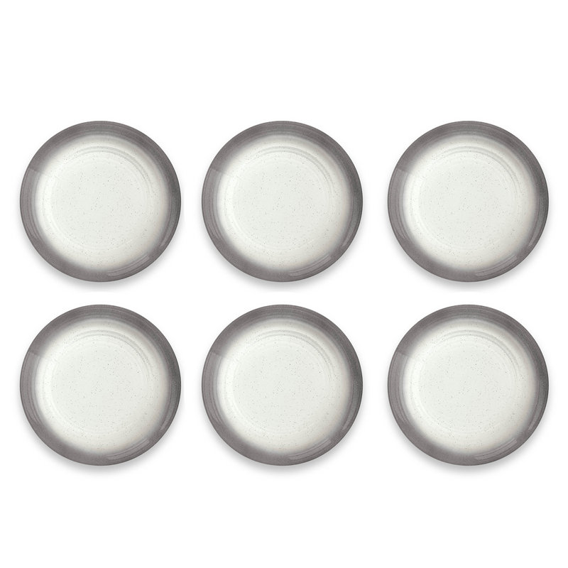 Assiette à salade en mélamine Careen, gris