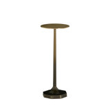 Ombre Metal Circle Pedestal Drink Table - 9.25 In. W X 22.5 In. H