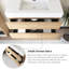 Meuble-lavabo mural 36 po avec lavabo à surface solide intégré-30157743
