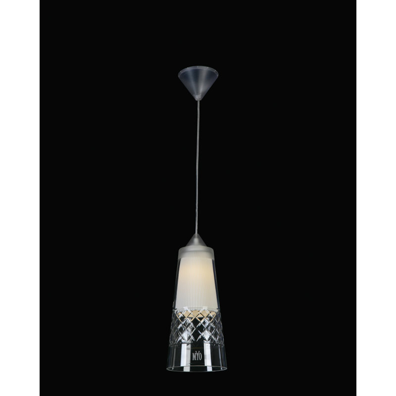 Cone 1 - Light Polished Chrome Plated Cone Pendant