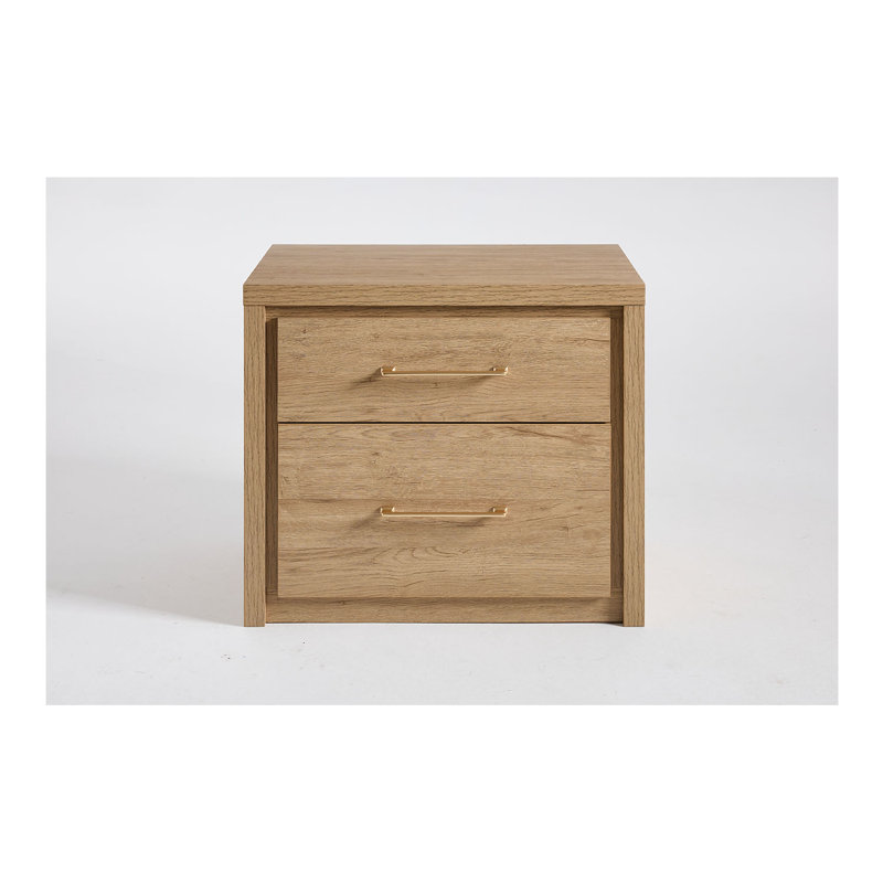 68.6cm W Bedside Table, Sand Oak, Individual