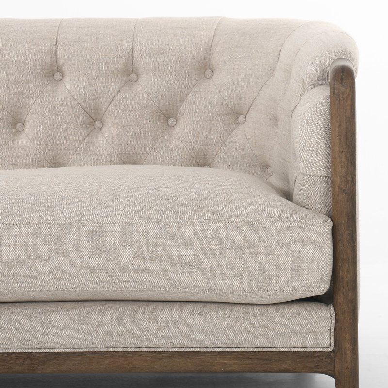 Ellsworth 91" Rolled Arm Sofa, 29.75" H x 91" W x 36" D, Alcala Wheat