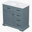 Meuble-lavabo de salle de bain avec lavabo, avec tiroirs rabattables, charnières de porte à fermeture en douceur, idéal pour un usage quotidien et peu encombrant-2098066644
