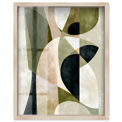 Terracotta Shards III Shadowbox Print Modern Office Art par