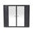 Black Wall-Mounted Bathroom Cabinet With Mirror, 2 Mirrored Doors & Open Shelf, Farmhouse Metal Frame Storage Cabinet With Open Compartment For Vanity, Toilet & Over-The-Sink-332416872