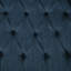 Fauteuil à dossier en tissu bleu marine de style classique