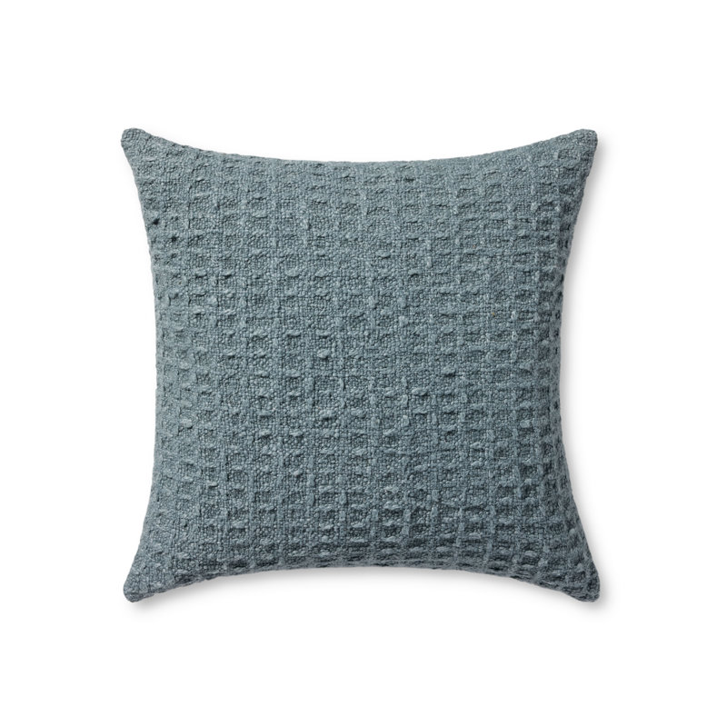 Coussin décoratif Amber Lewis x Loloi Alinah, Bleu, Mélange de duvet