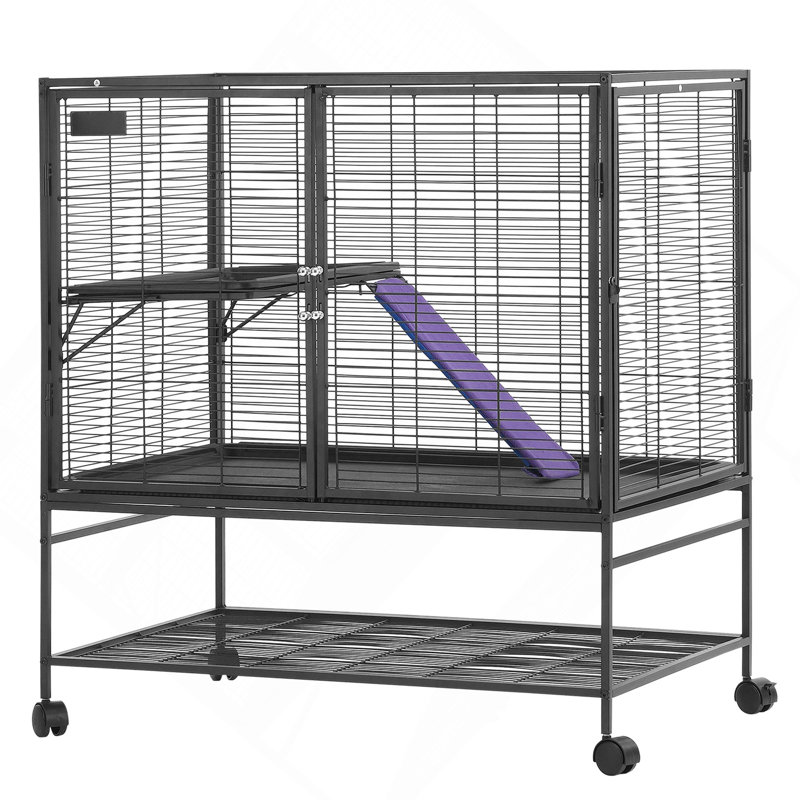 Cage à furet à 2 niveaux 39 po, H 27,17 po x l 37,4 po x P 5,91 po