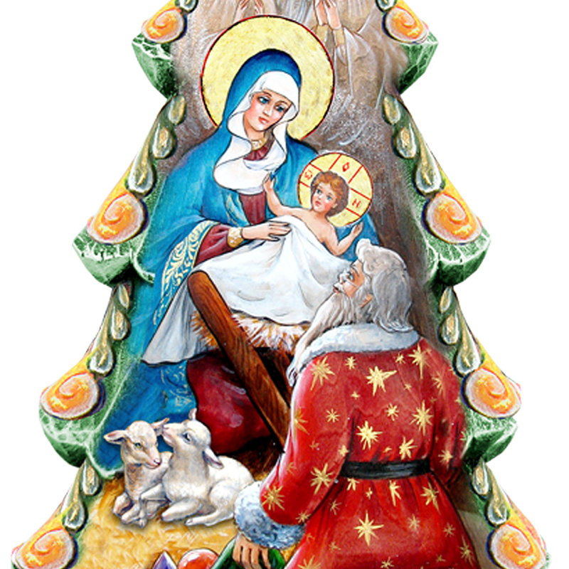 Wood Freestanding Christmas Decoration