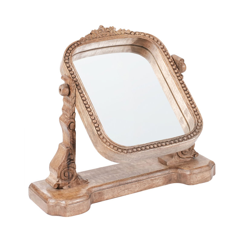Solid Wood Rectangle Floor Mirror