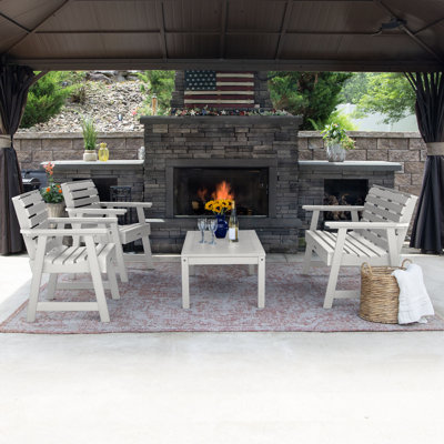 Anette 4 - Person Patio Conversation Set