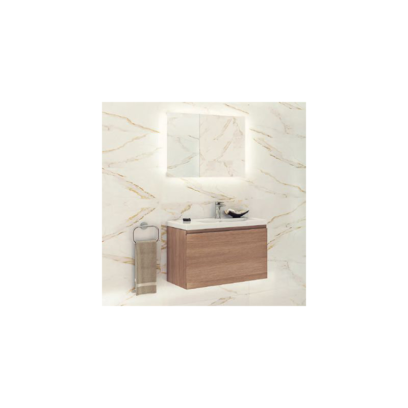 Cube 31.5'' W Single Vanity, Oak Square