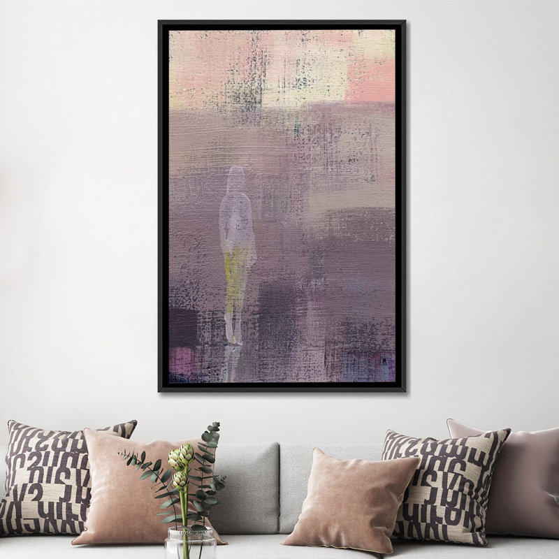 « imagine ii », reproduction d’impression sur toile, H 26 po x l 18 po x P 1,5 po, Toile avec cadre noir, Pas de tapis