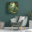Art mural sur toile tendue - «Wumples '' - Jungle 3», art mural pour salon, chambre à coucher ou bureau - 35 x 35