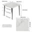 Fung Marble Top Metal Base Dining Table-1382712613