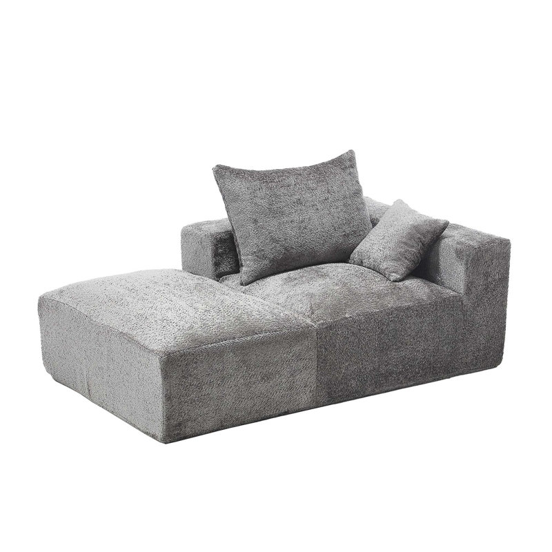 Canapé Lazy Leisure, canapé pratique et modulable, Gris