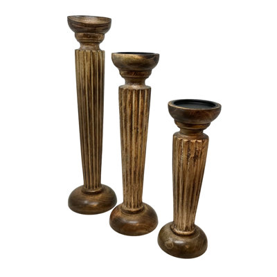 Set of 3 Hampshire Pillar Holders