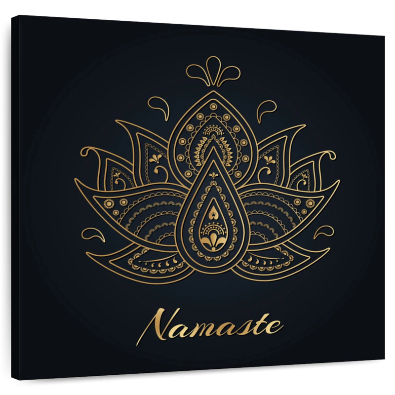 Javetta Namaste Indian Lotus, 24" H x 24" W