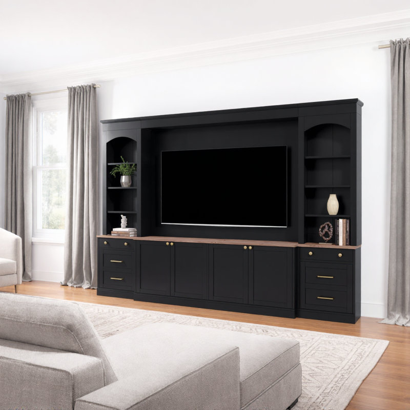 Meuble télé noir pour salle de bain