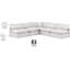 Canapé modulaire en cuir 5 pièces Hinami-94482429