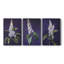 Ensemble de 3 toiles tendues avec châssis Floral Series-541892110