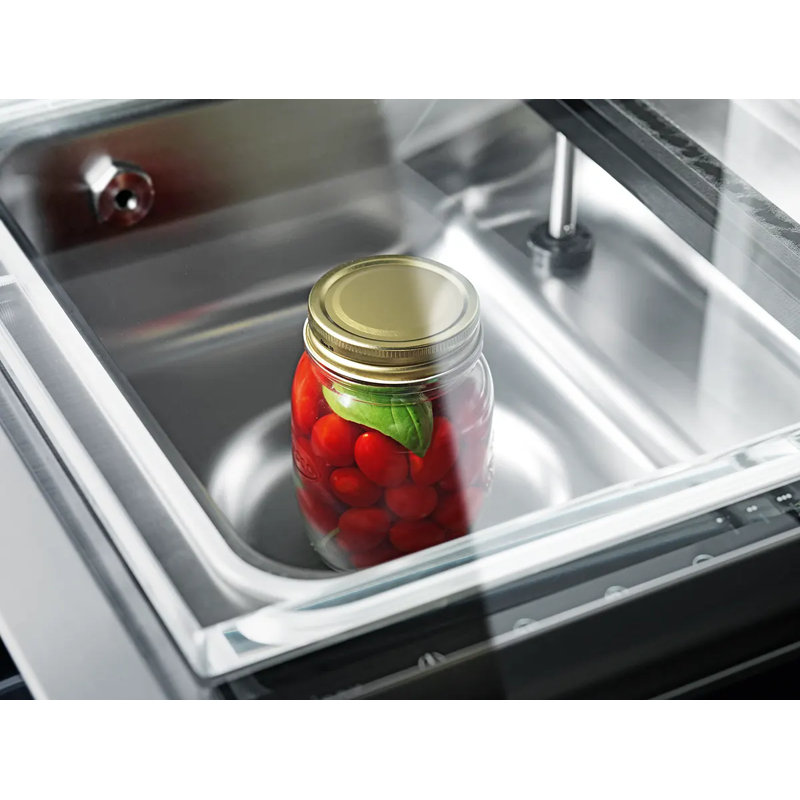 Home Irinox Zero H45 Inox with Handle, Black glass