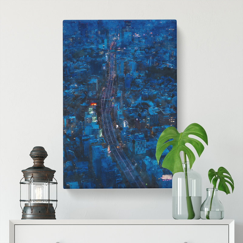 Road Through Tokyo In Japan - Wrapped Canvas, 60cm H x 40cm W x 3cm D