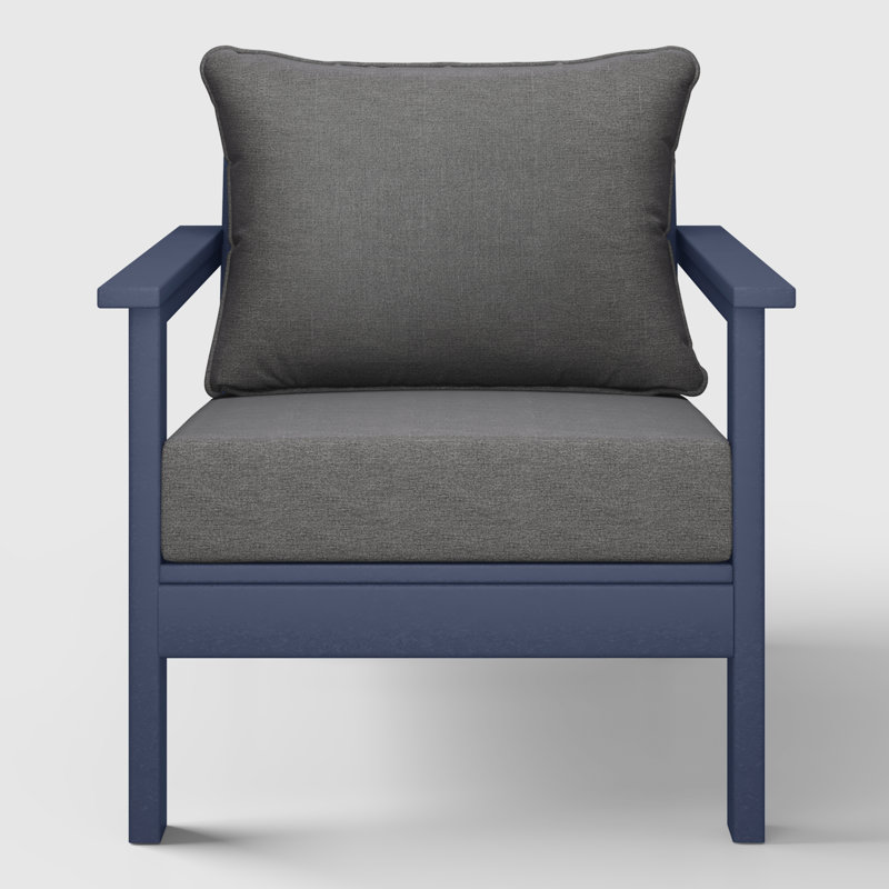 Chaise profonde avec coussins (ensemble de 2), Gris, Marine