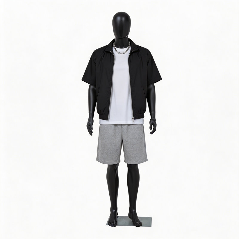Kinbor Male Mannequin Full Body - 72.8 Inch Mannequin Stand with Metal Base, Faceless Male Mannequins Shirt Display Stand for Retail Clothes Shop Display, Adjustable & Detachable Maniqui, Black