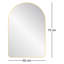 Arched Wall Mirror with Metal Frame-60994869