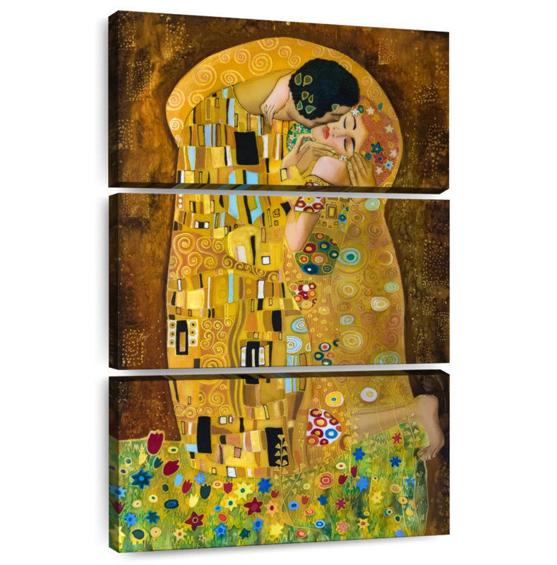 Hardie Couple Kiss Abstract, 74" H x 48" W