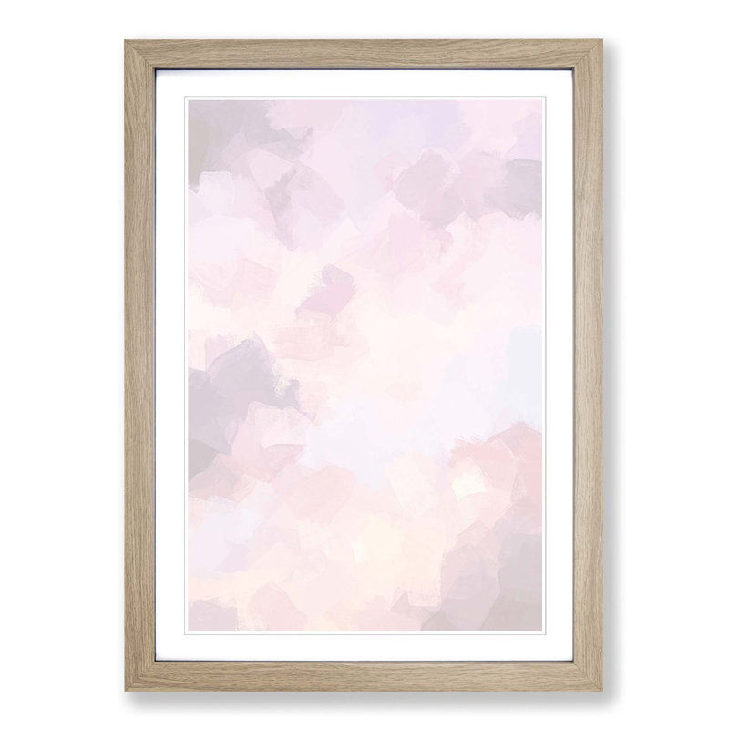 Beauty of Clouds in Abstract - Picture Frame Graphic Art Print, 48cm H x 36cm W x 2cm D, Oak Framed